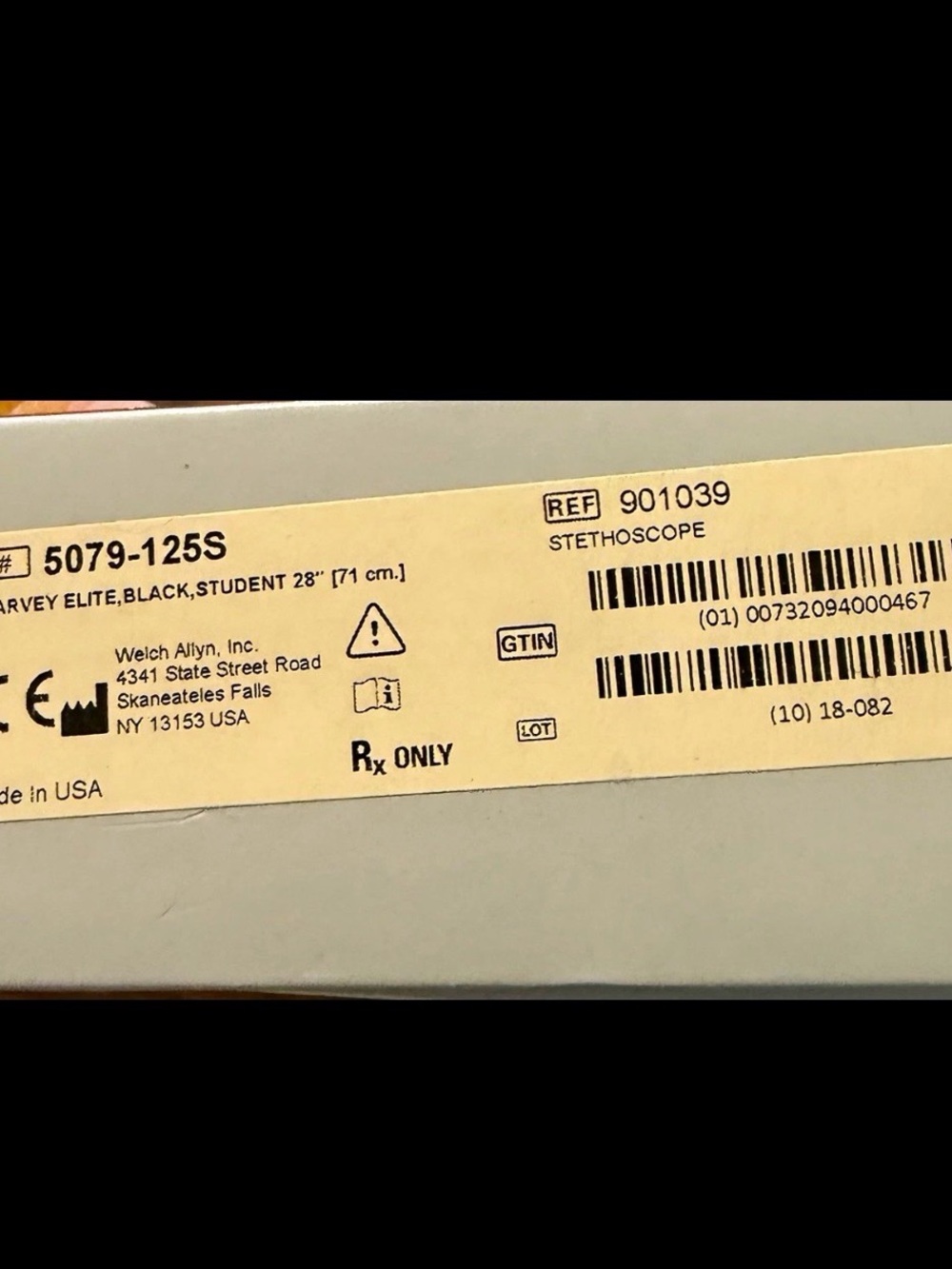 Stethoscope manuals and tag